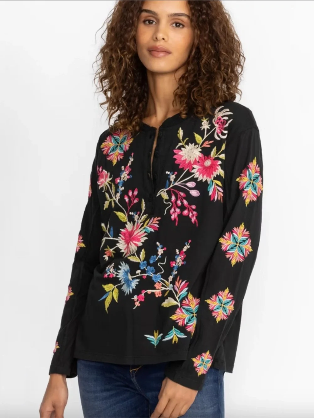 Johnny Was Shirt: JULIE RAW SEAM HENLEY - Picture 5 of 7